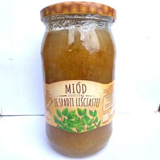 MIOD ZE SPADZI LISCIASTEJ 1050 G