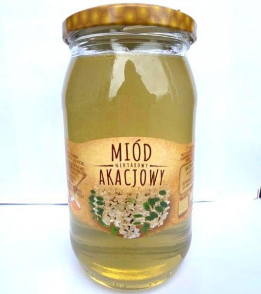 MIOD AKACJOWY 1050G/ acacia honey 1050 g