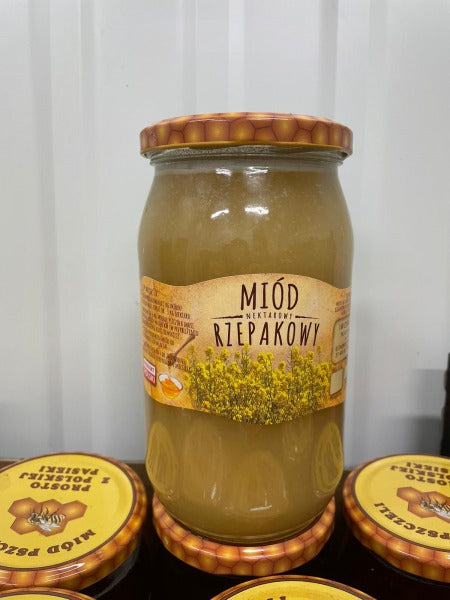MIOD RZEPAKOWY 1050 G / rapeseed honey 1050 g