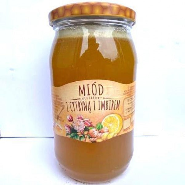 MIOD CYTRYNOWO-IMBIROWY 1050G / honey with lemon and ginger 1050 g