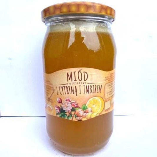 MIOD CYTRYNOWO-IMBIROWY 1050G / honey with lemon and ginger 1050 g