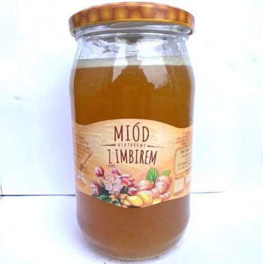 MIOD IMBIROWY 1050G / honey with ginger 1050 g
