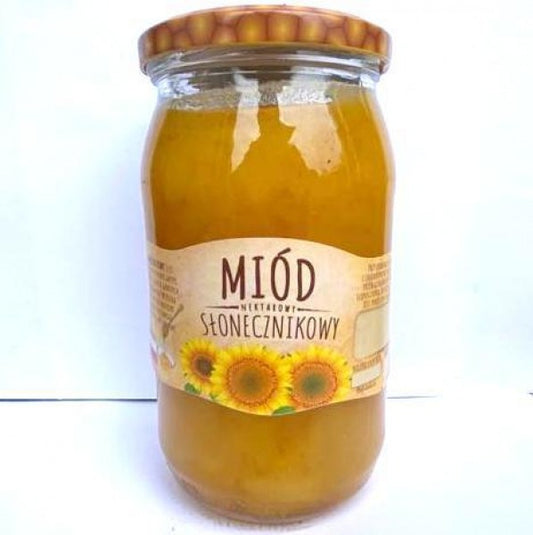 MIOD SLONECZNIKOWY 1050G / sunflower honey 1050 g