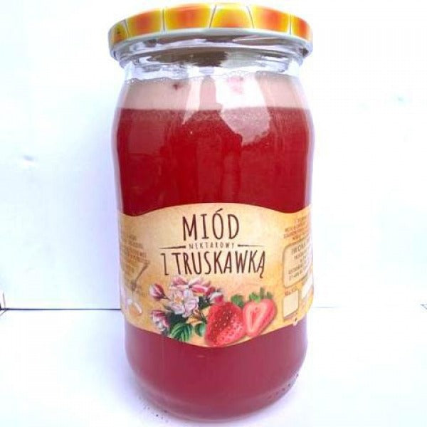 MIOD TRUSKAWKOWY 1050G / honey with strawberry 1050 g
