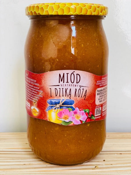MIOD Z DZIKA ROZA 1050G / honey with wild rose 150 g