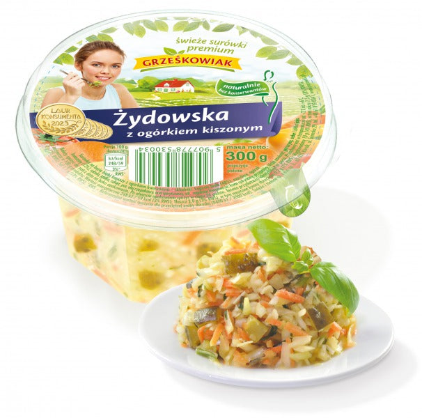 SUROWKA ZYDOWSKA Z OGORKIEM KISZONYM KUBEK 300G