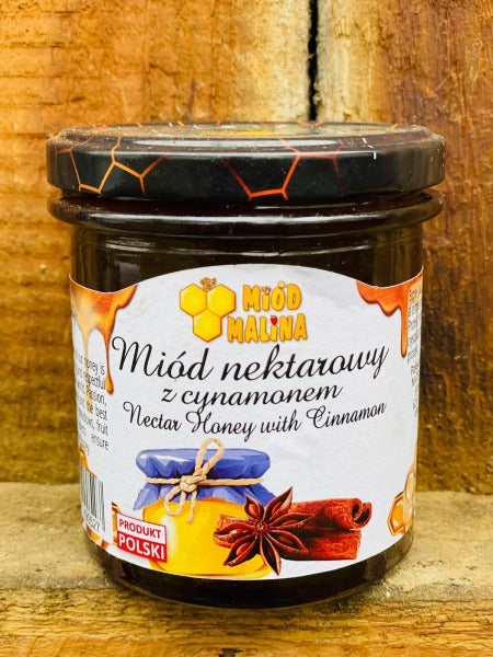 MIOD Z CYNAMONEM 450 G / honey with cinnamon 450 g