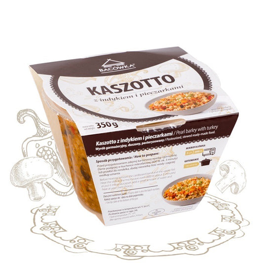 KASZOTTO Z INDYKIEM I PIECZARKAMI 350 G / chicken and mushrooms grouts 350 g