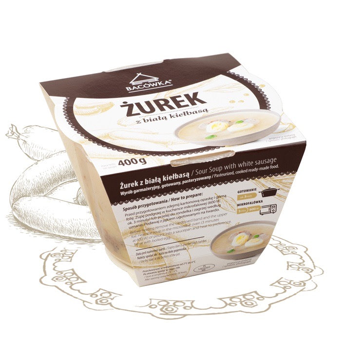 ZUREK Z BIALA KIELBASA 400 G / sour soup with white sausage 400 g