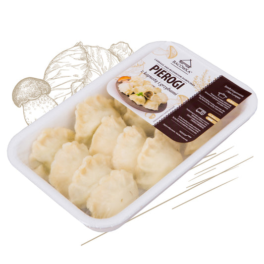 PIEROGI Z KAPUSTA I GRZYBAMI 400 G / dumplings with cabbage and mushrooms 400 g