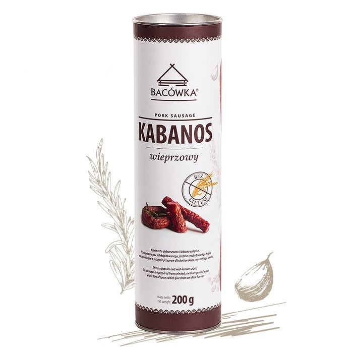 KABANOS WIEPRZOWY 200 G / pork sausage kabanos 200 g