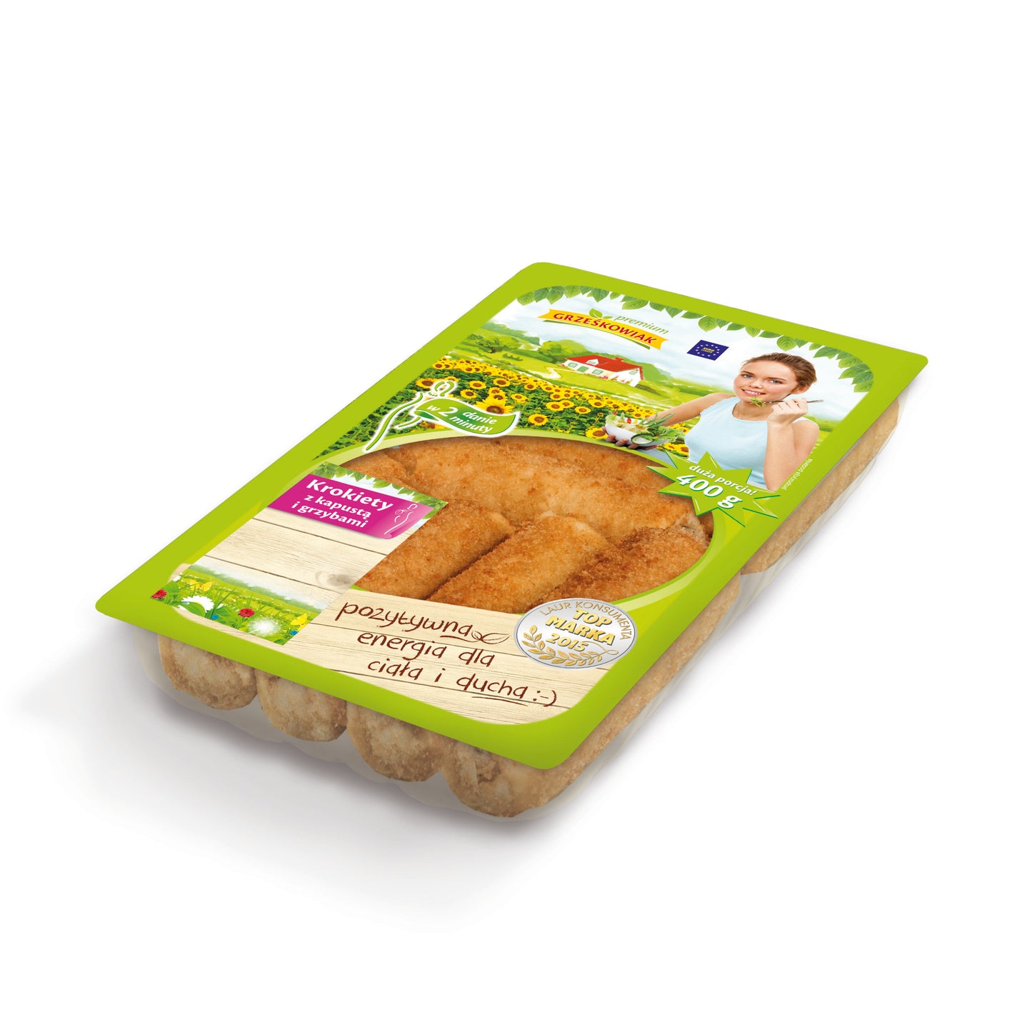 KROKIETY Z KAPUSTA I GRZYBAMI 400G