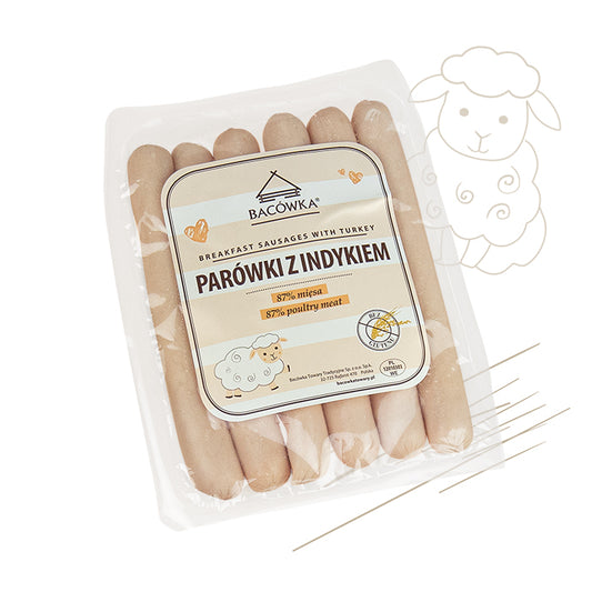 PAROWKI Z INDYKIEM 300 G / turkey hot-dogs 300 g