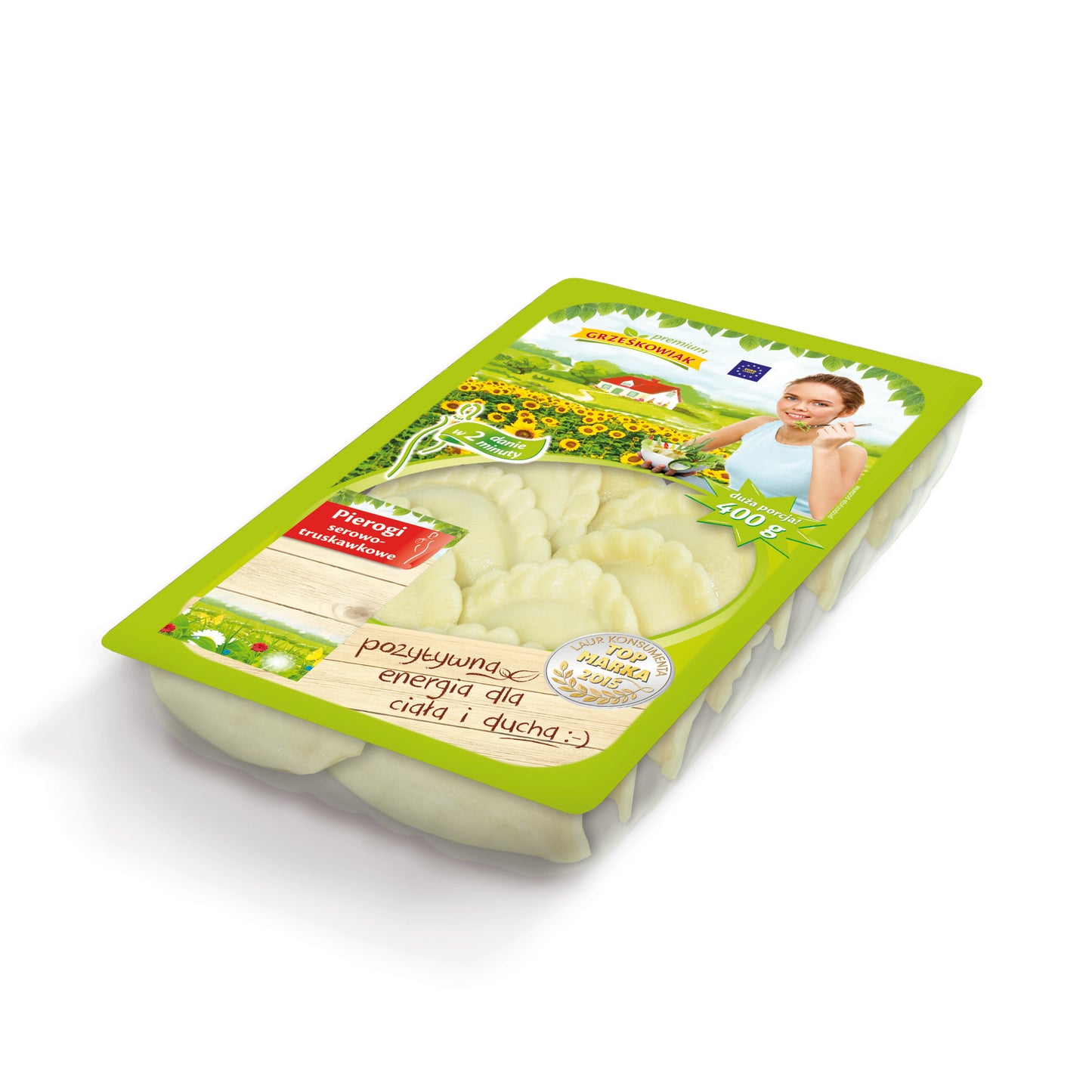 PIEROGI SEROWO TRUSKAWKOWE 400G