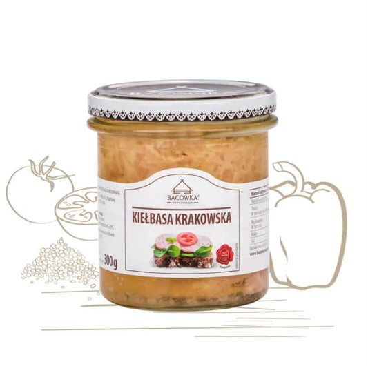 KIELBASA KRAKOWSKA 300g / krakowska sausage in jar 300 g