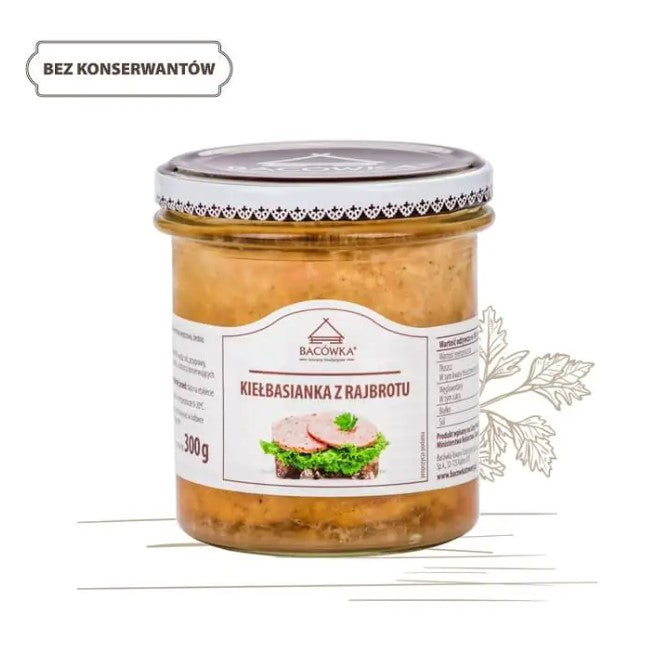 KIELBASIANKA Z RAJBROTU 300 G / swoja sausage in jar 300 g