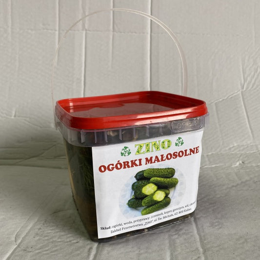 OGOREK MALOSOLNY WIADRO 0.5 KG / freshly pickled cucumber 0.5 kg