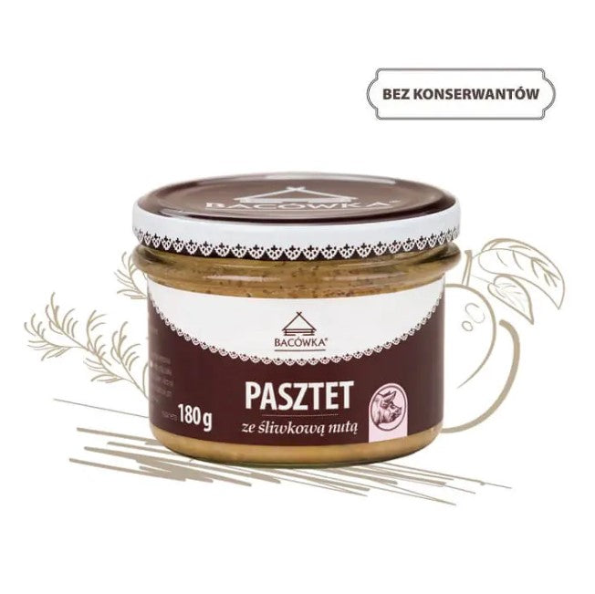 PASZTET ZE SLIWKOWA NUTA  (Z LACKA NUTA) 180g / pork pate with plum note 180 g