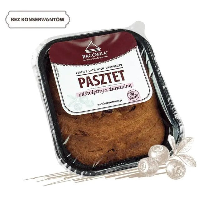 PASZTET ODSWIETNY z ZURAWINA / festive pate with cranberry